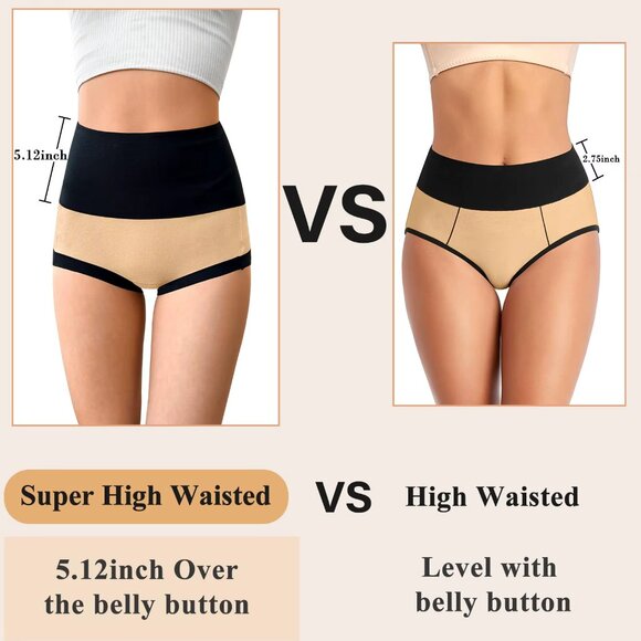 (5-Pack Black & Nude) Smüthié™ High-Waisted Tummy Control Shapewear Shorts - Picture 6 of 10